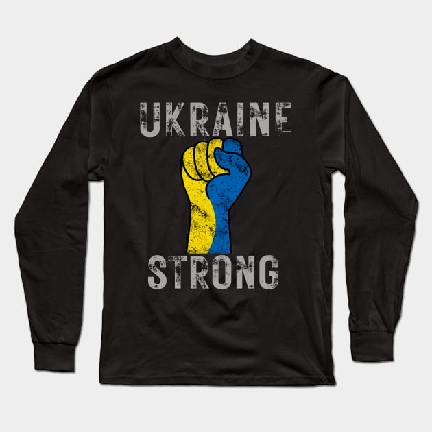 Ukraine Strong Long Sleeve T-Shirt by WearablePSA
